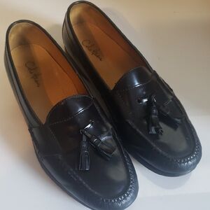 Cole Haan Classic Black Leather Tassel Loafers